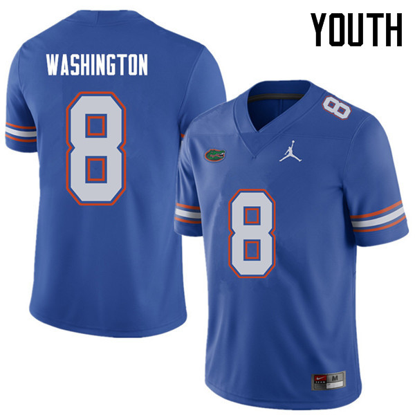 Jordan Brand Youth #8 Nick Washington Florida Gators College Football Jerseys Sale-Royal